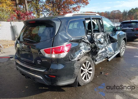 2014 Nissan Pathfinder Sl из США, поврежденный, VIN 5N1AR2MM8EC699687